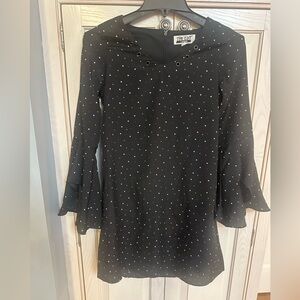 The Edit (by Seventeen) Black Dress with White Stars, Size S